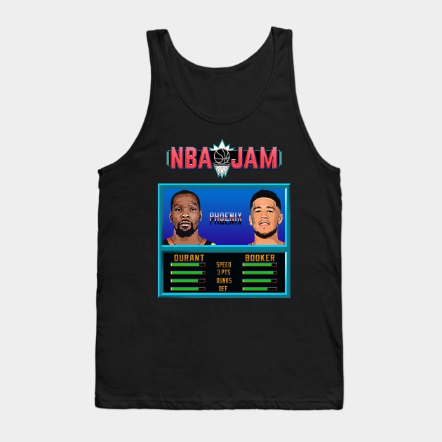 NBA JAM - Phoenix Basketball Tank Top by Buff Geeks Art